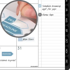 AT-A-GLANCE® Contemporary Lite 2026 Weekly Monthly Planner, Black, Large, 8 1/4" x 11"