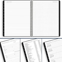 AT-A-GLANCE® Contemporary Lite 2026 Weekly Monthly Planner, Black, Large, 8 1/4