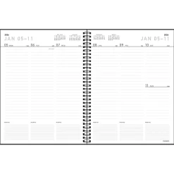 AT-A-GLANCE® Contemporary Lite 2026 Weekly Monthly Planner, Black, Large, 8 1/4