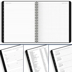 AT-A-GLANCEĀ® Contemporary Lite 2026 Weekly Monthly Planner, Black, Medium, 7" x 8 3/4"