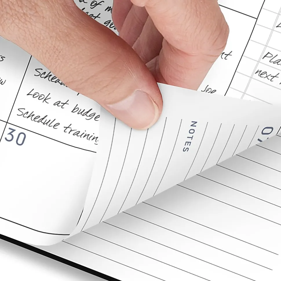 AT-A-GLANCE® Contemporary Lite 2026 Weekly Monthly Planner, Black, Medium, 7" x 8 3/4"