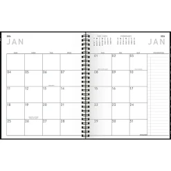 AT-A-GLANCE® Contemporary Lite 2026 Weekly Monthly Planner, Black, Medium, 7