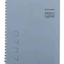 AT-A-GLANCE® Contemporary 2026 Weekly Monthly Planner, Drizzle, Large, 8 1/4" x 11"