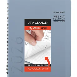 AT-A-GLANCE® Contemporary 2026 Weekly Monthly Planner, Drizzle, Large, 8 1/4