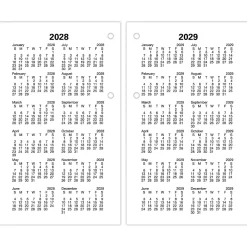 AT-A-GLANCE® 2026 Daily Loose-Leaf Desk Calendar Refill With Weekends, Standard, 3 1/2