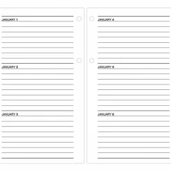 AT-A-GLANCEĀ® 2026 Daily Loose-Leaf Desk Calendar Refill, Standard, 4 1/2" x 8"