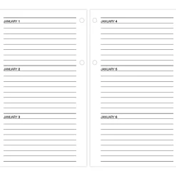 AT-A-GLANCE® 2026 Daily Loose-Leaf Desk Calendar Refill, Standard, 4 1/2" x 8"
