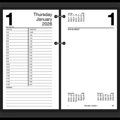 AT-A-GLANCE® 2026 Daily Loose-Leaf Desk Calendar Refill, Standard, 4 1/2