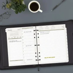 AT-A-GLANCE® 2026 Daily Planner Two Pages Per Day Refill, Loose-Leaf, Folio Size, 8 1/2