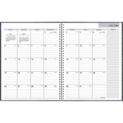 AT-A-GLANCE® DayMinder® Academic 2026-2027 Weekly Monthly Appointment Book Planner, Charcoal, Large, 8 1/2" x 11"