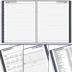 AT-A-GLANCE® DayMinder® Academic 2026-2027 Weekly Monthly Appointment Book Planner, Charcoal, Large, 8 1/2