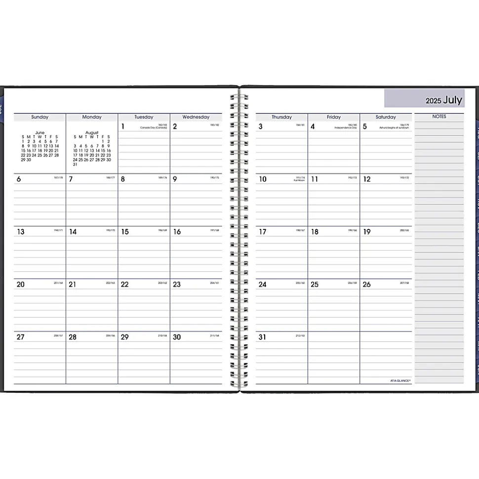 AT-A-GLANCE® DayMinder® Academic 2026-2027 Weekly Monthly Planner, Charcoal, Large, 8 1/2" x 11"