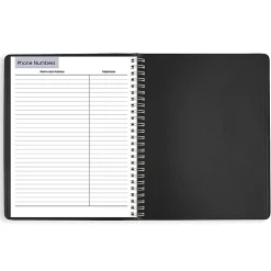 AT-A-GLANCE® DayMinder® 2026 Column Style Weekly Planner, Black, Medium, 7