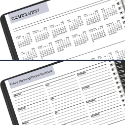 AT-A-GLANCE® DayMinder® 2026 Four Person Daily Appointment Book, Black, Large, 8