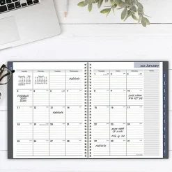 AT-A-GLANCEĀ® DayMinderĀ® 2026 Monthly Planner, Gray, Large, 8 1/2" x 11"