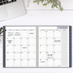 AT-A-GLANCE® DayMinder® 2026 Monthly Planner, Gray, Large, 8 1/2" x 11"