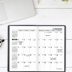 AT-A-GLANCE® DayMinder® 2026 Monthly Planner, Black, Pocket, 3 1/2