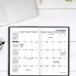 AT-A-GLANCE® DayMinder® 2026 Monthly Planner, Black, Pocket, 3 1/2