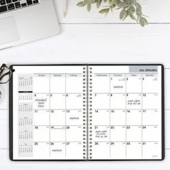 AT-A-GLANCEĀ® DayMinderĀ® 2026 Monthly Planner, Black, Medium, 7" x 8 3/4"
