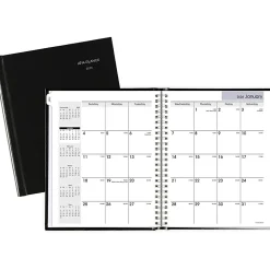 AT-A-GLANCE® DayMinder® 2026 Monthly Planner, Hardcover, Black, Medium, 7" x 8 1/2"