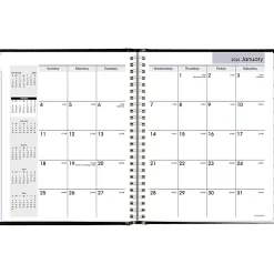 AT-A-GLANCE® DayMinder® 2026 Monthly Planner, Hardcover, Black, Medium, 7