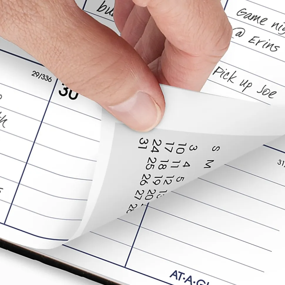 AT-A-GLANCE® DayMinder® 2026 Monthly Planner, Hardcover, Black, Large, 8" x 11 3/4"