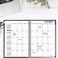 AT-A-GLANCE® DayMinder® 2026 Monthly Planner, Hardcover, Black, Large, 8