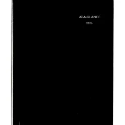 AT-A-GLANCE® DayMinder® 2026 Weekly Appointment Book Planner, Hardcover, Black, Large, 8
