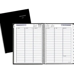 AT-A-GLANCE® DayMinder® 2026 Weekly Appointment Book Planner, Hardcover, Black, Large, 8
