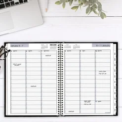 AT-A-GLANCE® DayMinder® 2026 Weekly Appointment Book Planner, Hardcover, Black, Large, 8