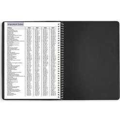 AT-A-GLANCE® DayMinder® 2026 Weekly Appointment Book Planner, Black, Large, 8" x 11"