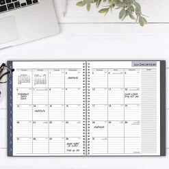 AT-A-GLANCEĀ® DayMinderĀ® 2026 Weekly Monthly Appointment Book Planner, Gray, Large, 8 1/2" x 11"