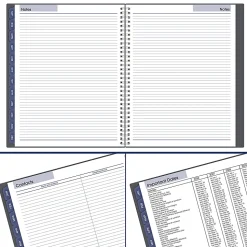 AT-A-GLANCE® DayMinder® 2026 Weekly Monthly Appointment Book Planner, Gray, Large, 8 1/2