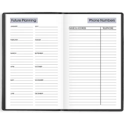 AT-A-GLANCE® DayMinder® 2026 Weekly Planner, Black, Pocket, 3 1/2