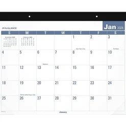 AT-A-GLANCEĀ® 2026 Easy to Read Desk Pad Calendar, Standard, 21 3/4" x 17"