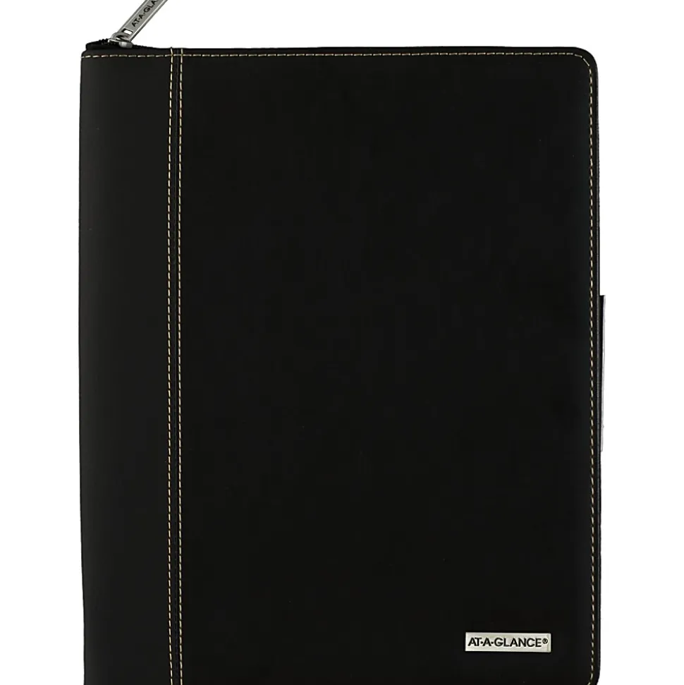 AT-A-GLANCE Executive® 2026 Weekly Monthly Appointment Book with Zipper, Black, Large, 8 1/4" x 11"
