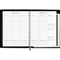 AT-A-GLANCE Executive® 2026 Weekly Monthly Appointment Book with Zipper, Black, Large, 8 1/4