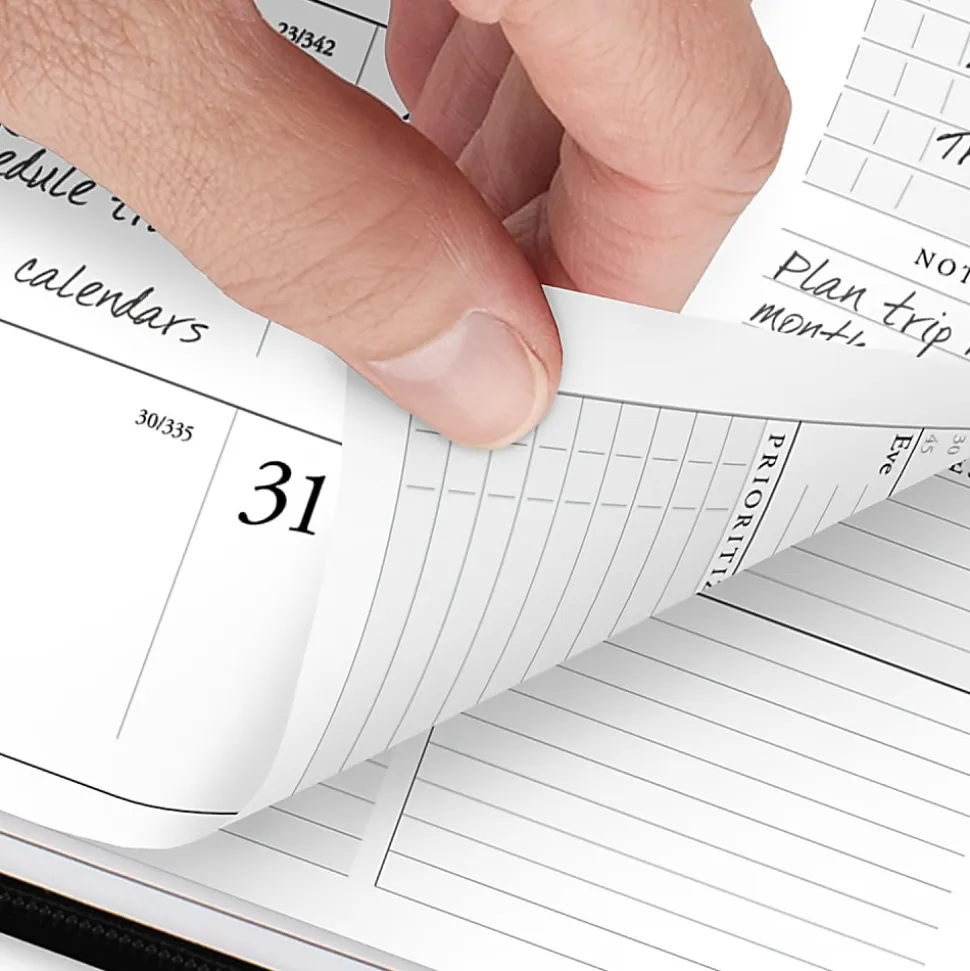 AT-A-GLANCE Executive® 2026 Weekly Monthly Appointment Book with Zipper, Black, Large, 8 1/4" x 11"