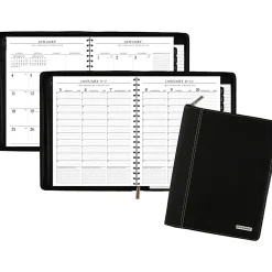 AT-A-GLANCE Executive® 2026 Weekly Monthly Appointment Book with Zipper, Black, Large, 8 1/4
