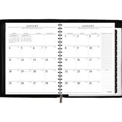 AT-A-GLANCE Executive® 2026 Weekly Monthly Appointment Book with Zipper, Black, Large, 8 1/4