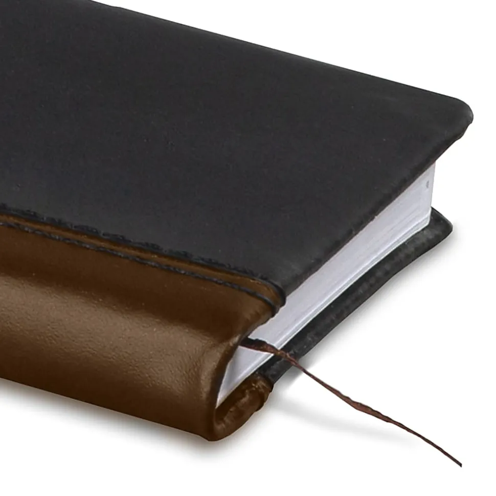 AT-A-GLANCE® Fine Diary® 2026 Weekly Monthly Diary, Black Brown, Pocket, 2 3/4" x 4 1/4"