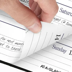 AT-A-GLANCE® Fine Diary® 2026 Weekly Monthly Diary, Black, Pocket, 2 3/4
