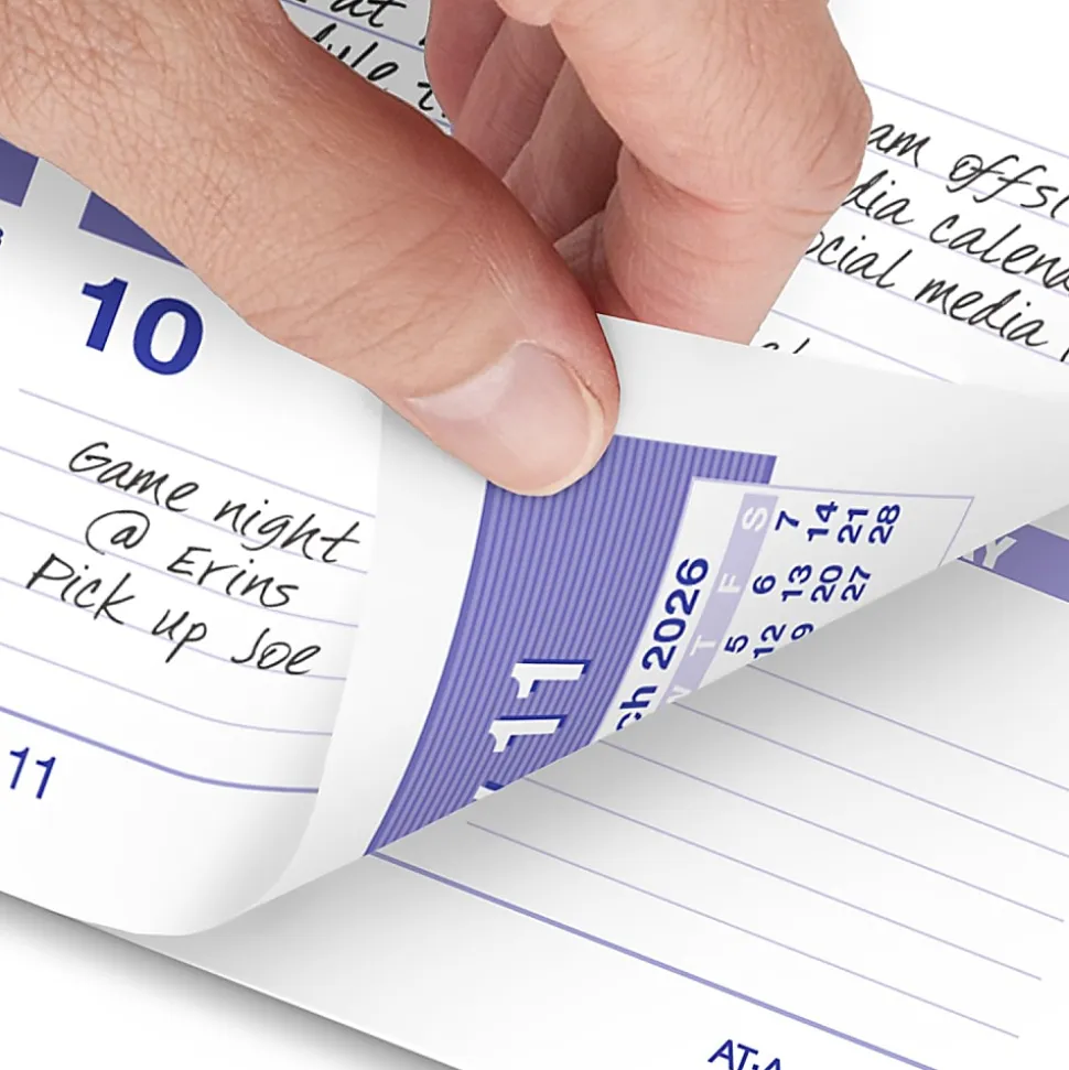 AT-A-GLANCE® FLIP-A-WEEK® 2026 Weekly Desk Calendar Refill, Small, 5 1/2" x 7"