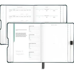 AT-A-GLANCE® FOUNDATION GOAL SETTING Undated Weekly Monthly Planner, Blue, Small, 5 1/2