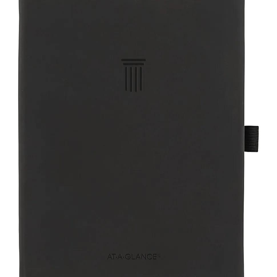 AT-A-GLANCE® Foundation Weekly/Monthly Planner, 5-1/2" x 8-1/2", Small, Black, Undated