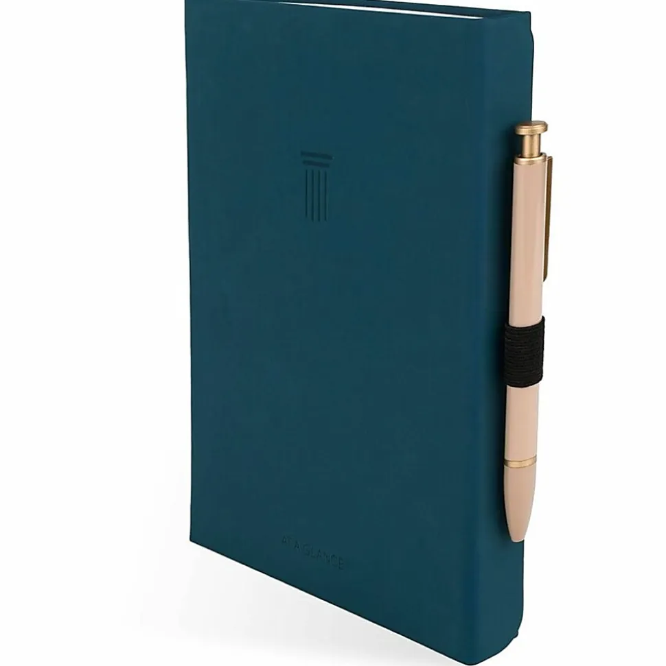AT-A-GLANCE® Foundation Weekly/Monthly Planner, 5-1/2" x 8-1/2", Small, Blue, Undated