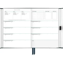 AT-A-GLANCE® Foundation Weekly/Monthly Planner, 5-1/2" x 8-1/2", Small, Blue, Undated