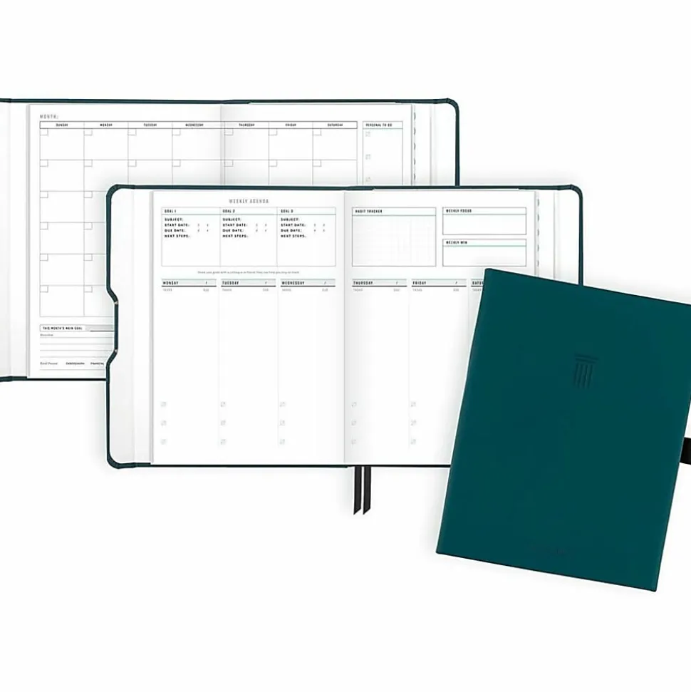 AT-A-GLANCE® Foundation Weekly/Monthly Planner, 5-1/2" x 8-1/2", Small, Blue, Undated