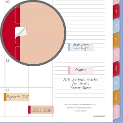 AT-A-GLANCE® Harmony Academic 2026-2027 Weekly Monthly Planner, Blue Aura, Medium, 7" x 8 3/4"