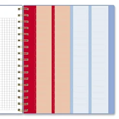 AT-A-GLANCE® Harmony Academic 2026-2027 Weekly Monthly Planner, Blue Aura, Medium, 7